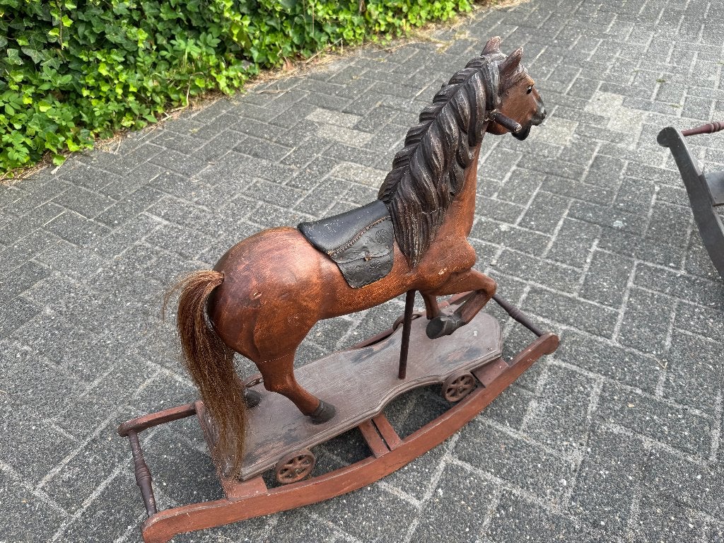 engels fraai antiek hobbelpaard, Ophalen of Verzenden