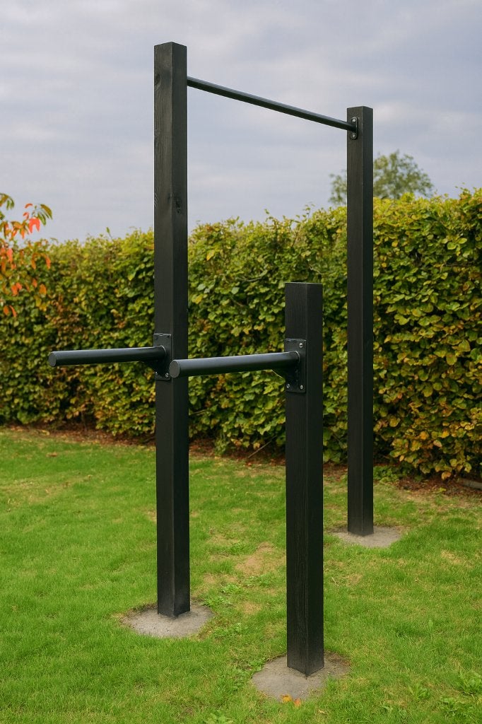 Pull up en dip bars - Bouw jouw eigen outdoor gym, Ophalen of Verzenden, Nieuw, Benen, Oprekstang