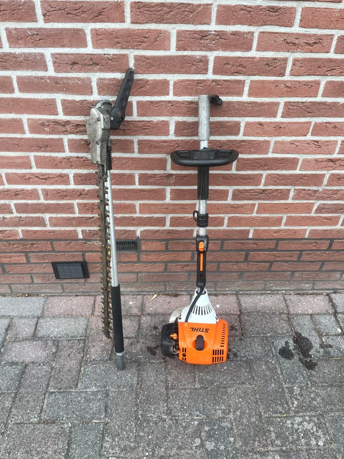 Stihl KM130 combi motor met heggenschaar, Ophalen, Gebruikt, Benzine