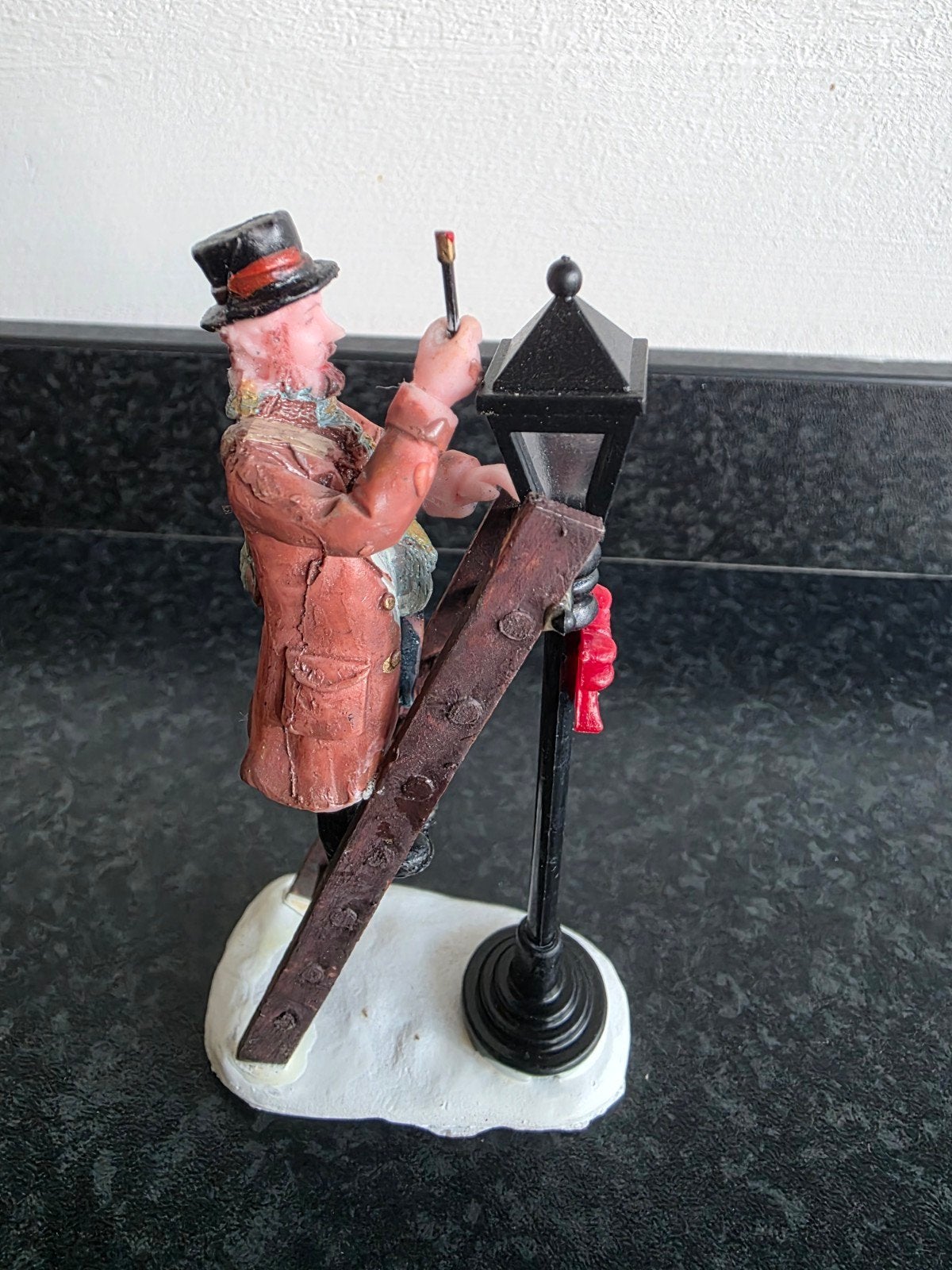 Lemax Lamplighter kerstdorp figuur lantaarn ladder, Ophalen, Gebruikt