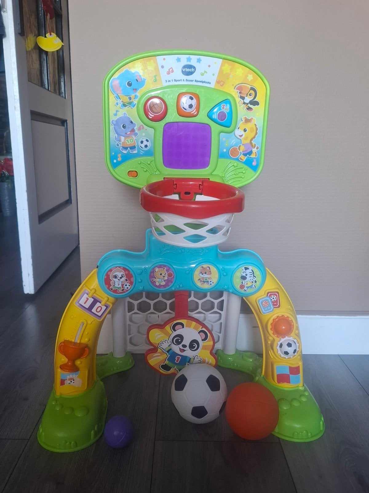 VTech 3-in-1 Voetbal & Basketbal Speelcentrum, Ophalen, Gebruikt, 6 maanden tot 2 jaar