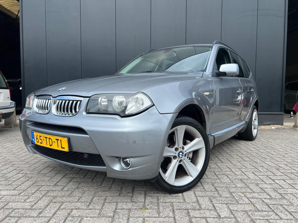 BMW X3 2.0i M-Sport '06 OrgNl/Leer/19'Lmv/Nap/ZrMooi!, Auto's, Zwart, 4 cilinders, 150 pk, Bedrijf