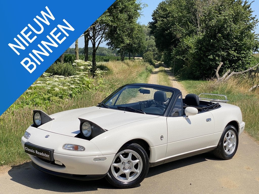 Mazda MX-5 NA 1.6i 1996, UNIEKE STAAT! ZEER GOED ONDERHOUDEN, Auto's, Mazda, Bedrijf, Te koop, MX-5, Alarm, Open dak, Startonderbreker