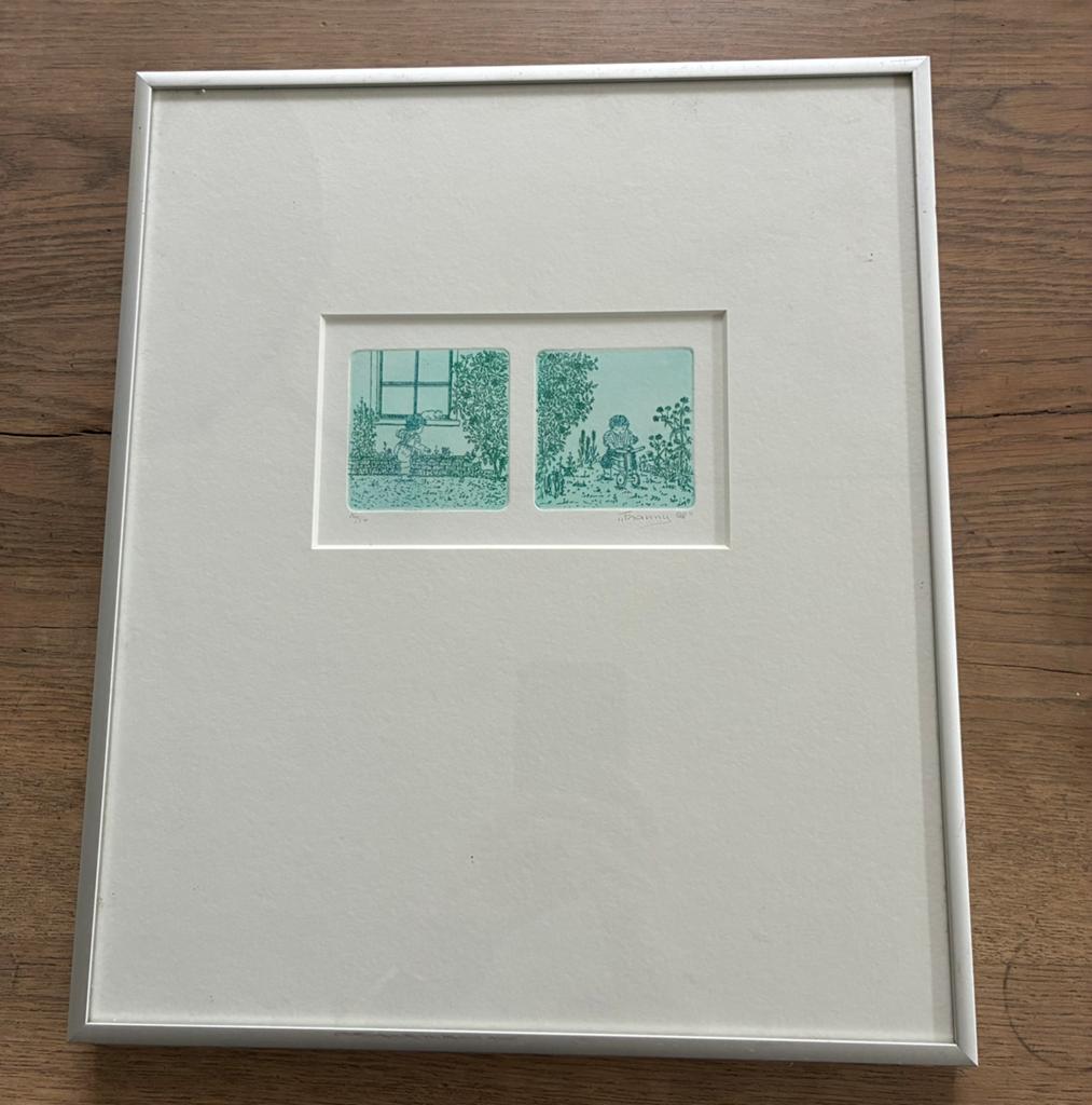 Ets Franny Stolk, Antiek en Kunst, Kunst | Etsen en Gravures, Ophalen of Verzenden