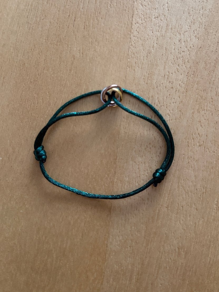 Trinity bracelet groen, Ophalen of Verzenden, Zo goed als nieuw, Groen, Staal