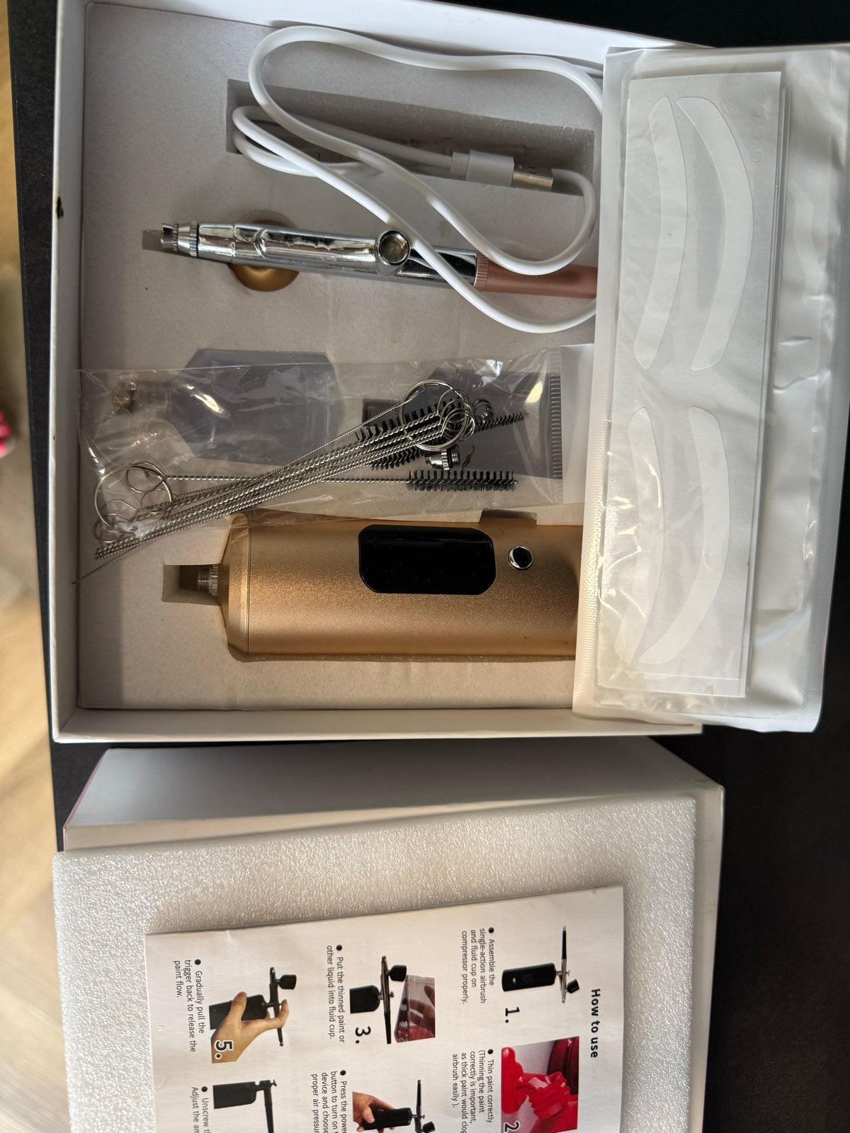 Beauty Airbrush Systeem voor Wenkbrauwen en Huid, Ophalen of Verzenden, Zo goed als nieuw, Ogen, Verzorging