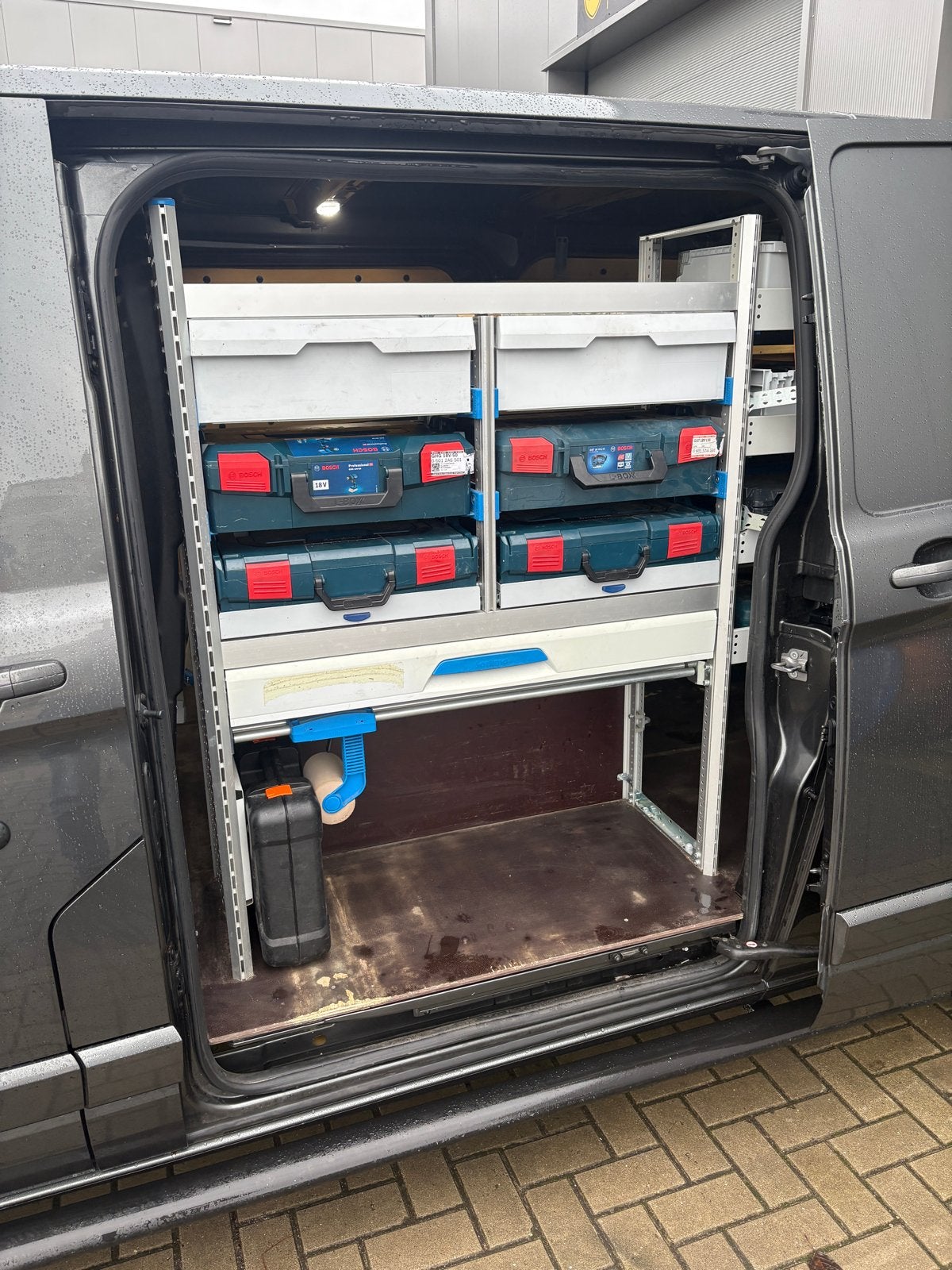 Sortimo inbouwstelling Ford Transit Custom L2 (2018-2022), Ophalen