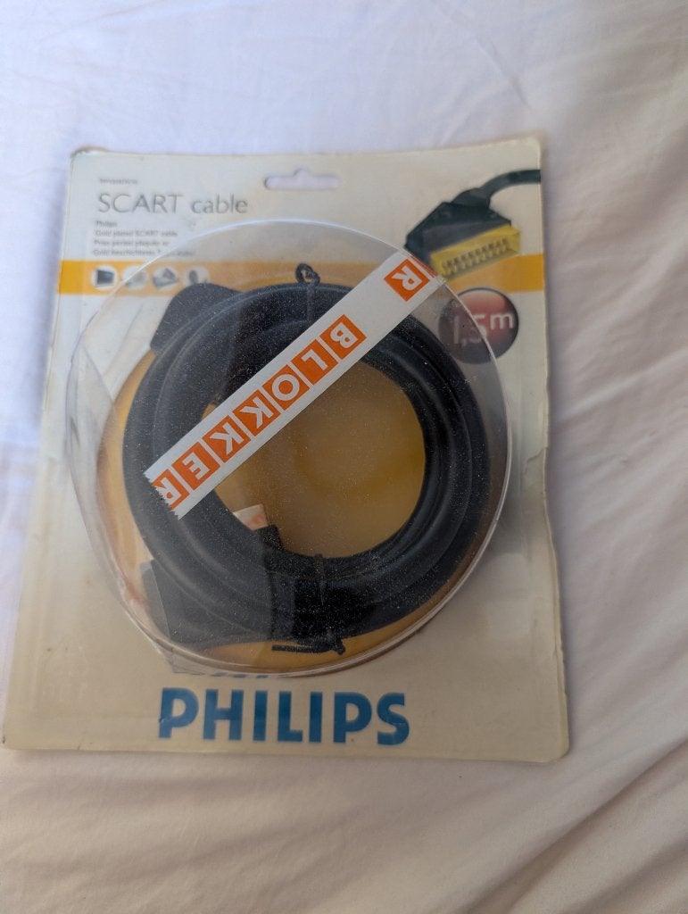 Philips scartkabel, Ophalen of Verzenden, Gebruikt, Minder dan 2 meter, Scartkabel