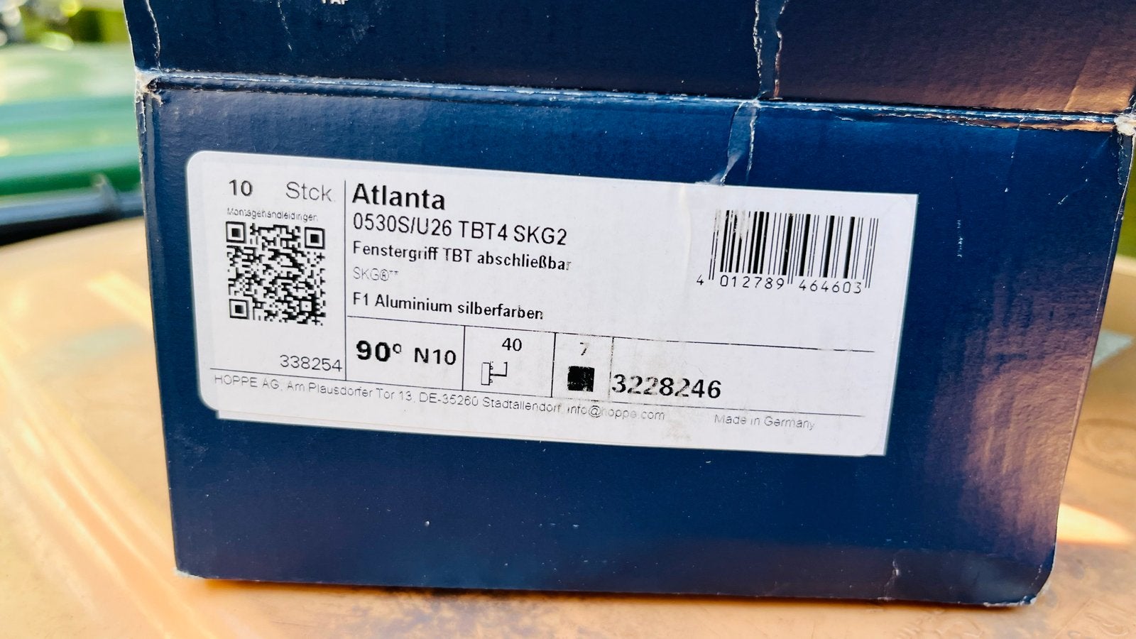 Hoppe raamkruk Atlanta F1 afsluitbaar SKG2 -  10 stuks, Doe-het-zelf en Verbouw, Minder dan 80 cm, Overige typen, Minder dan 200 cm