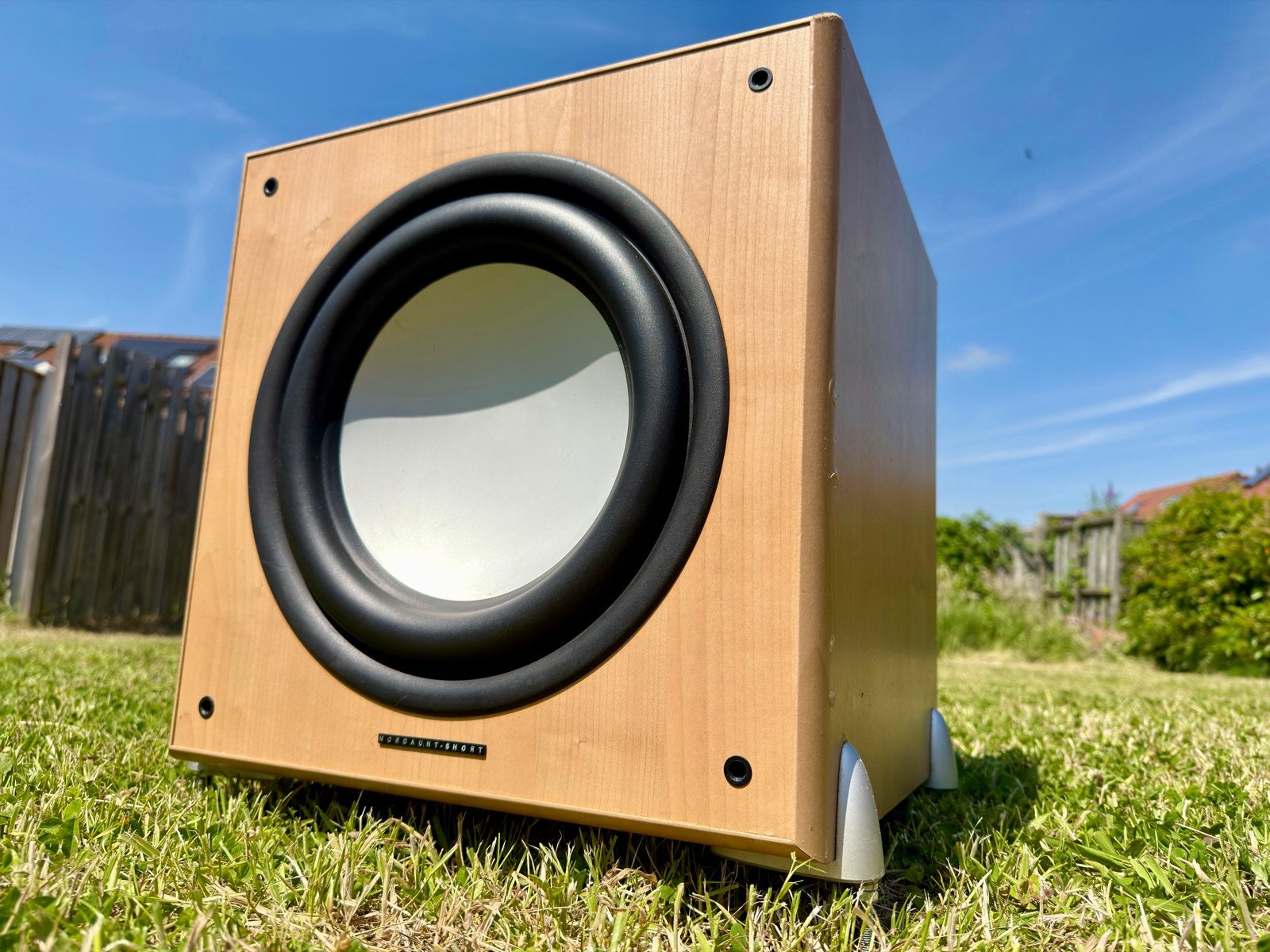 Mordaunt-Short MS909W Digitale Subwoofer - Krachtig Geluid, Audio, Tv en Foto, Luidsprekers, Ophalen of Verzenden, Gebruikt, Subwoofer