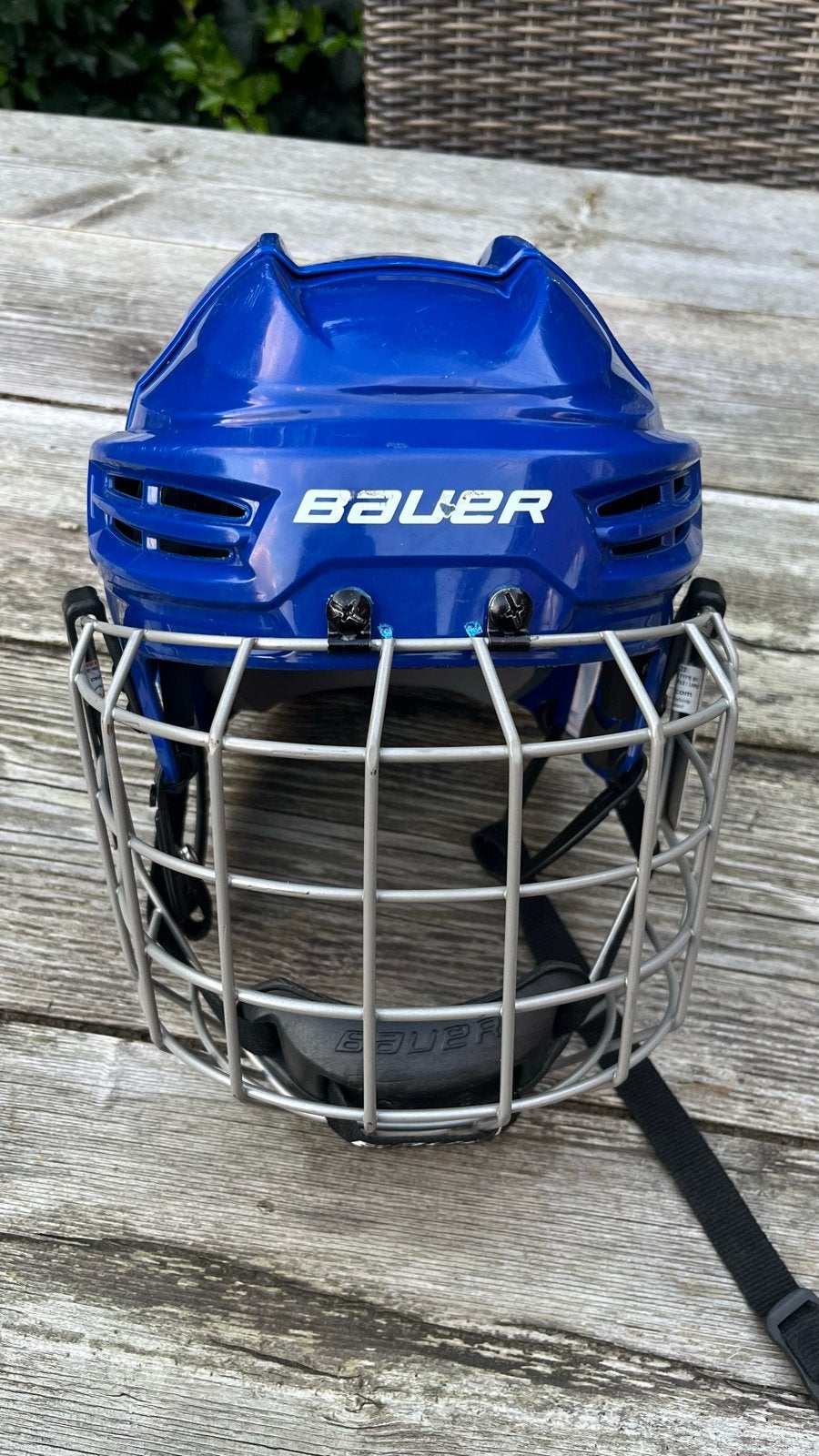 Bauer IMS 5.0 IJshockeyhelm - Maat L - Blauw, Sport en Fitness, Ophalen of Verzenden, Gebruikt