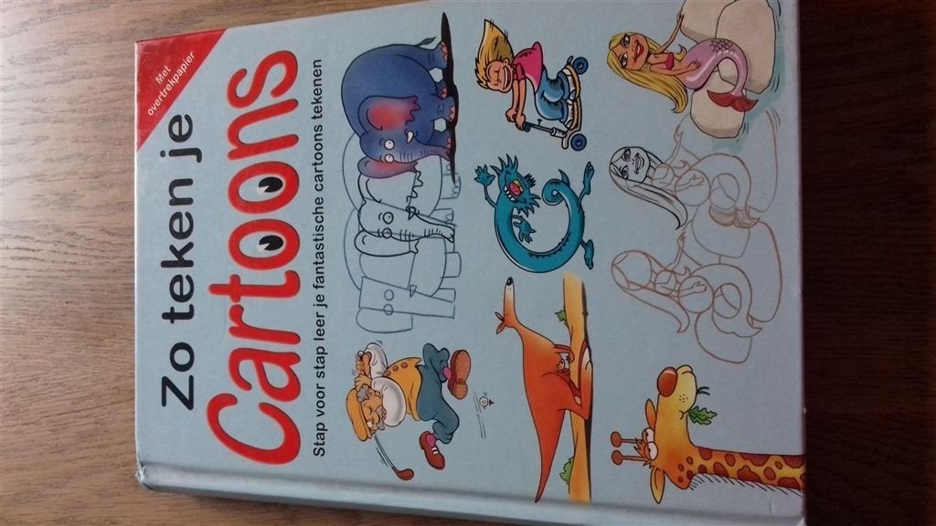P. Davies ea - Zo teken je cartoons, stap voor stap, Boeken, Ophalen of Verzenden, Zo goed als nieuw, Tekenen en Schilderen