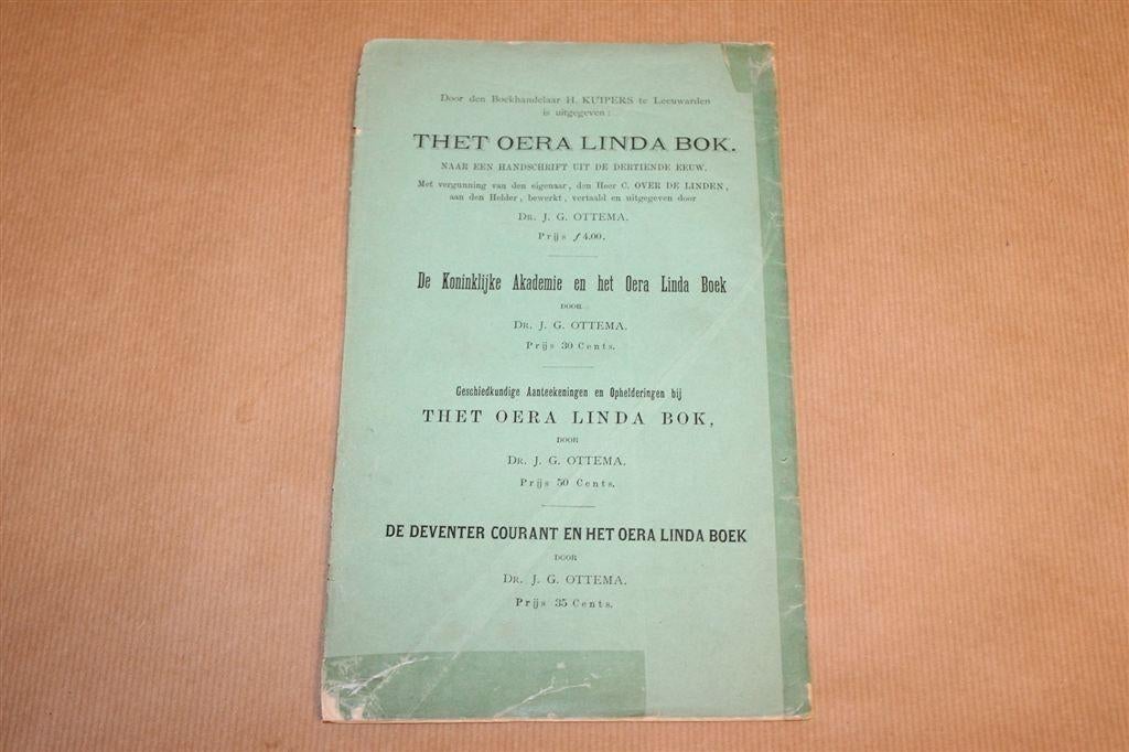 Beweerd Maar Niet Bewezen — Over de Linden, Oera Linda 1877, Boeken, Ophalen of Verzenden, Gelezen