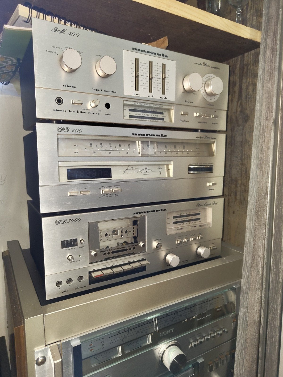 Marantz pm 400 , st 400 en Sd 400 vintage set, Ophalen, Zo goed als nieuw, Overige merken, Losse componenten