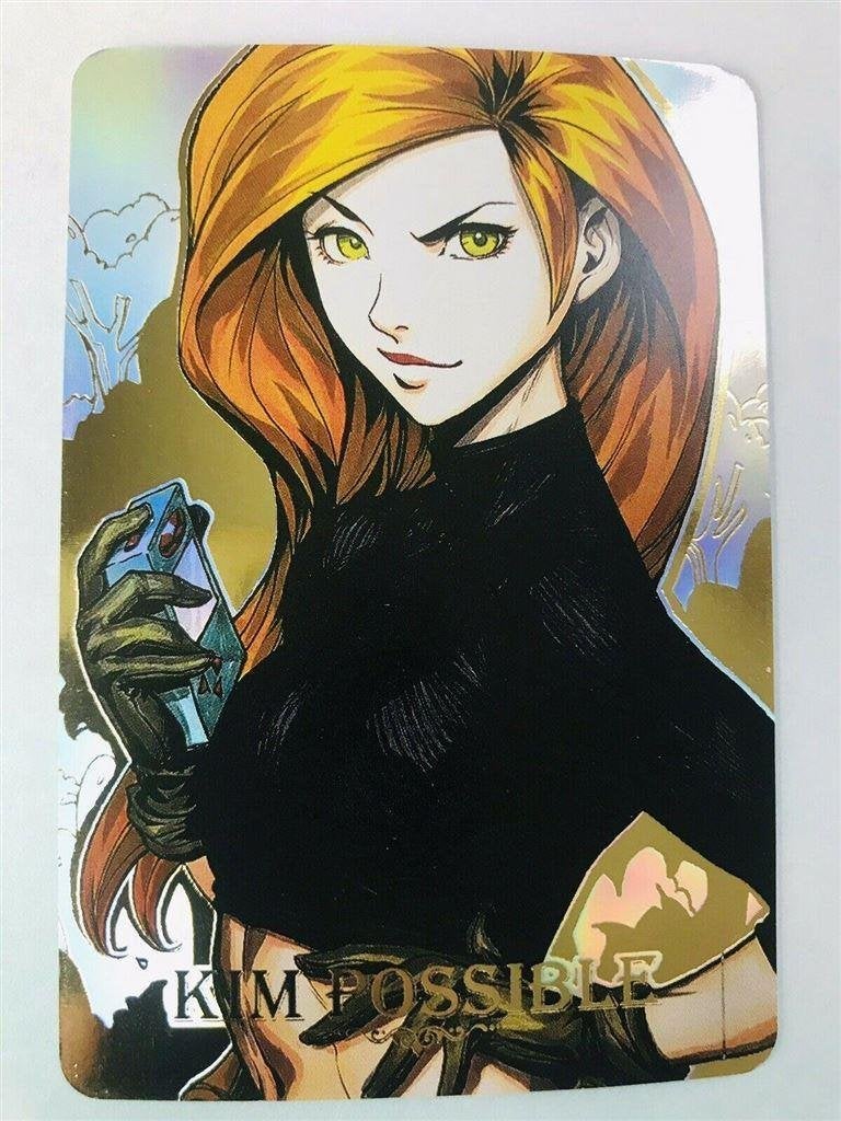 Kim Possible Holo Trading Card, Verzenden, Kuifje, Nieuw, Beeldje of Figuurtje