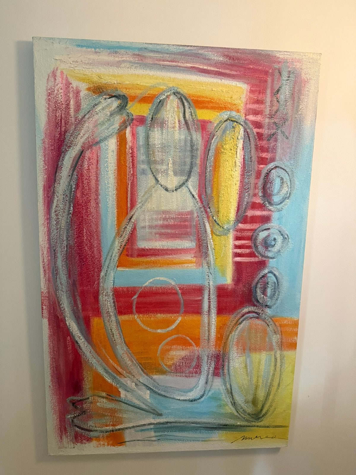 Origineel kleurrijk kunstwerk – SIA Collection, Antiek en Kunst, Ophalen