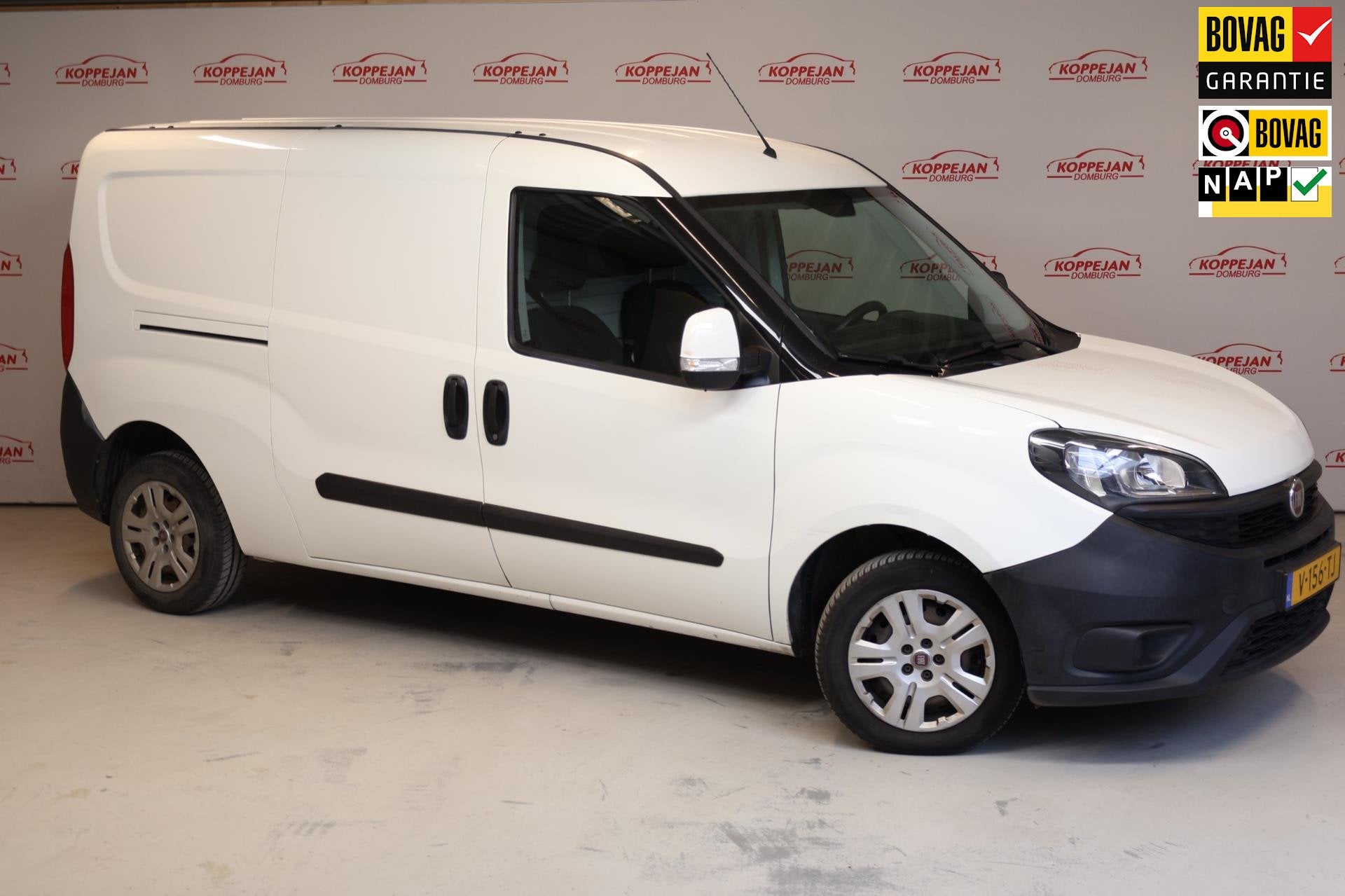 Fiat Doblò Cargo 1.3 MJ L2H1 Maxi SX NL auto, Airco, Auto's, Stof, Gebruikt, Wit, Origineel Nederlands