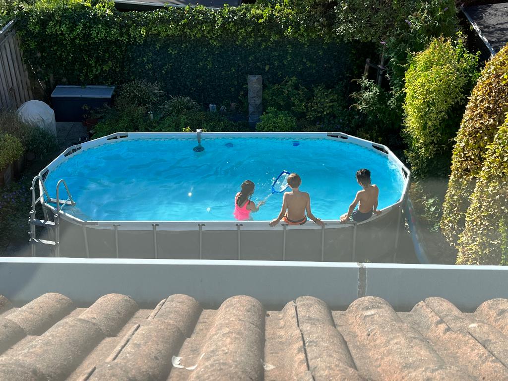 Bestway Powersteel zwembad met alle accessoires, Ophalen, Gebruikt, 200 tot 300 cm, 80 tot 120 cm