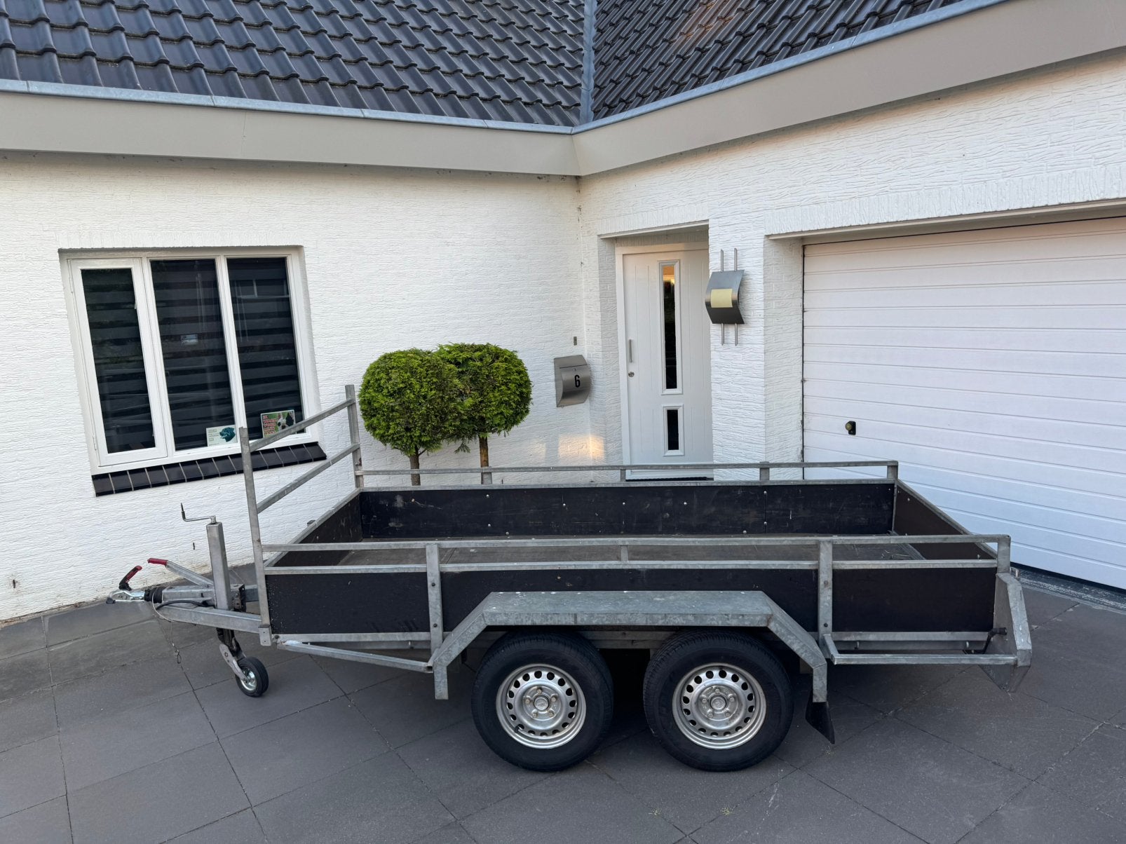 Anssems AS 2000 tandemasser aanhangwagen, Ophalen, Gebruikt