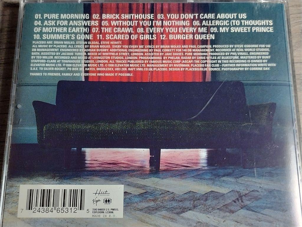 Placebo - Without You I\'m Nothing, Ophalen of Verzenden, Zo goed als nieuw, Poprock
