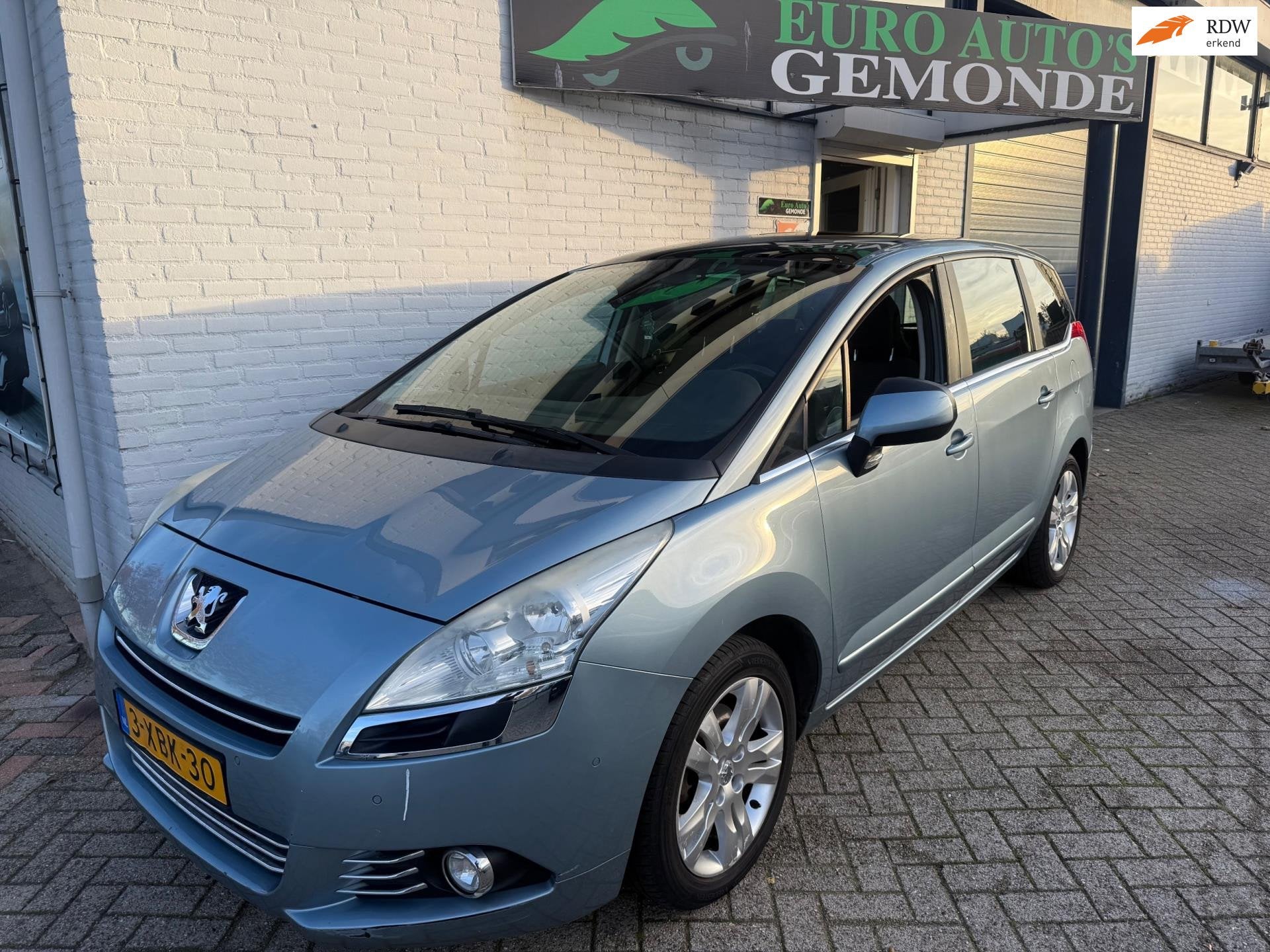 Peugeot 5008 1.6 THP ST Premiere 7p. PANO AIRC ELECTRA PAKKE, Voorwielaandrijving, Euro 5, Gebruikt, Blauw