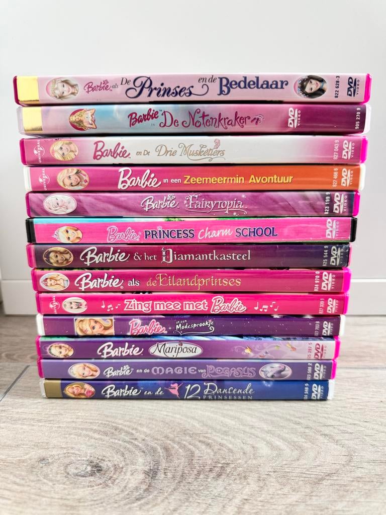 Barbie DVD collectie: 13 films, Cd's en Dvd's, Gebruikt, Alle leeftijden, Poppen, Boxset