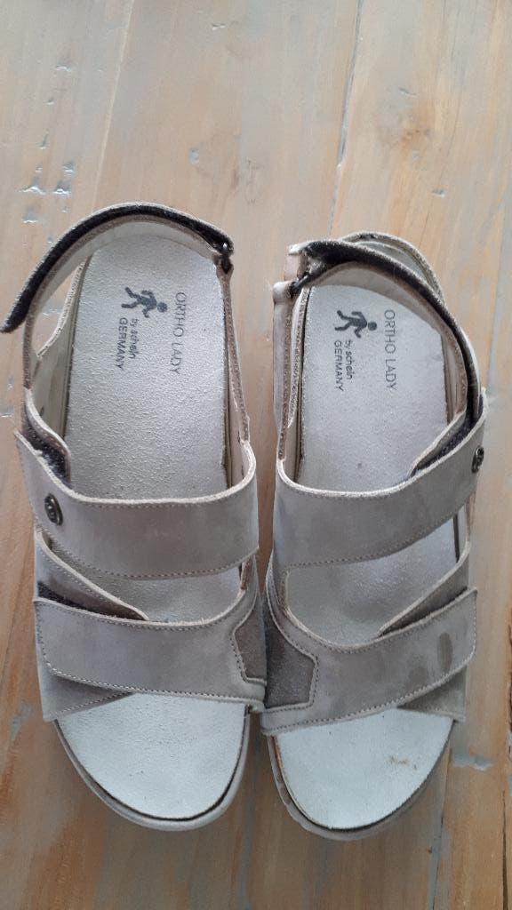 Damessandalen, Ortho Lady, maat 7, Kleding | Dames, Schoenen, Zo goed als nieuw, Sandalen of Muiltjes, Beige, Ophalen of Verzenden