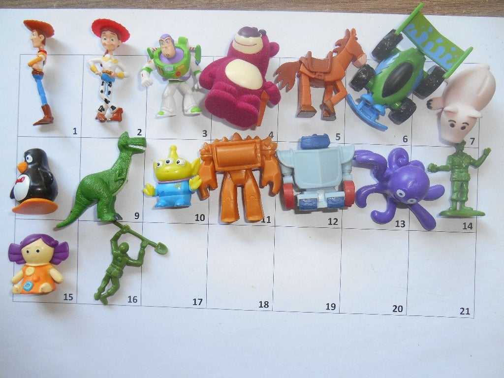 Toy story figuurtjes 0,35 euro per stuk lees de beschrijving, Verzamelen, Poppetjes en Figuurtjes, Ophalen of Verzenden, Gebruikt