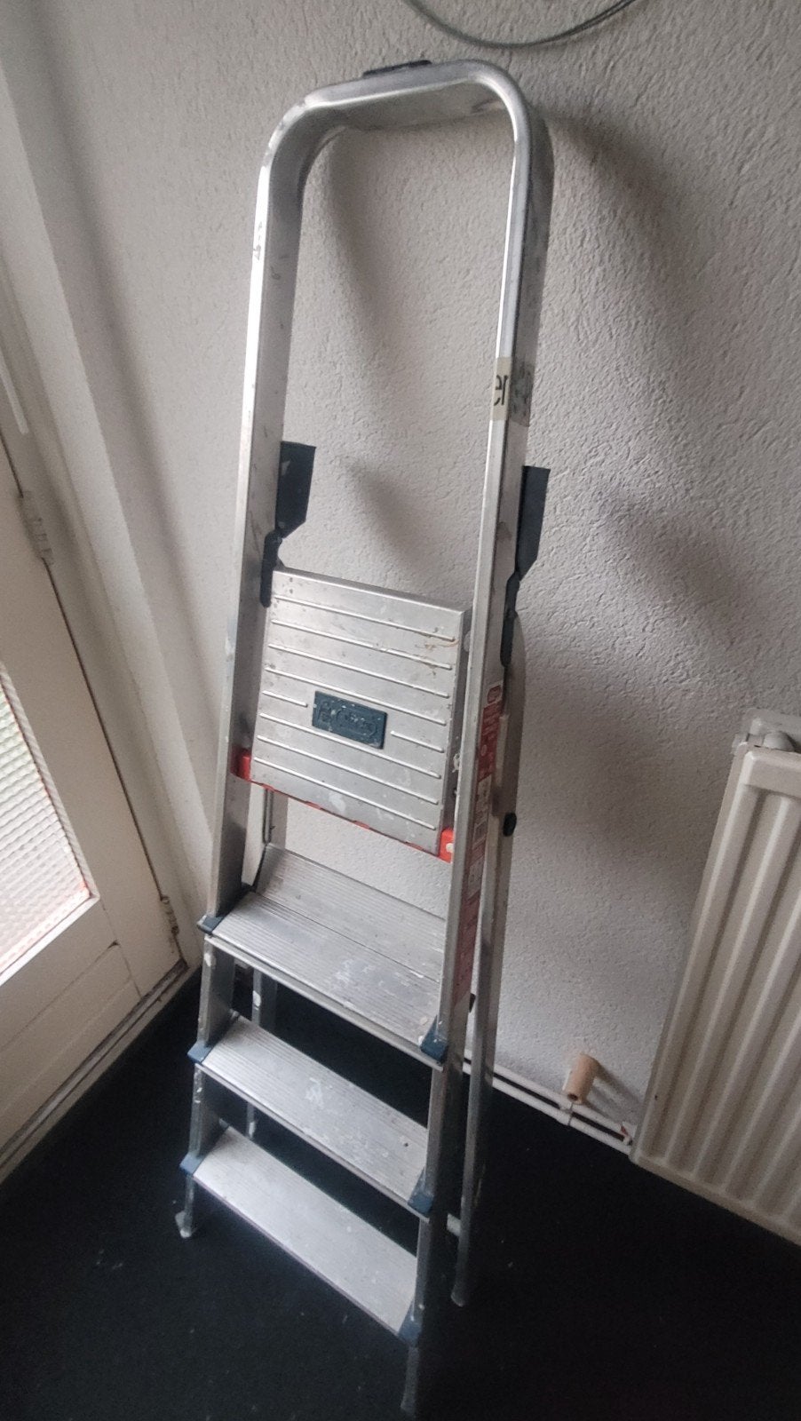 Altrex Dubbeldekker stevige aluminium trap, Gebruikt, Trap, Ophalen of Verzenden, Opvouwbaar of Inschuifbaar