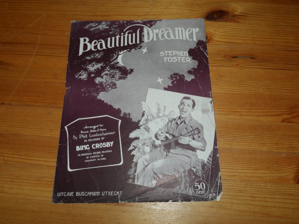 Beautiful dreamer - stephen forster - bing crosby, Gebruikt, Gitaar, Ophalen of Verzenden, Artiest of Componist