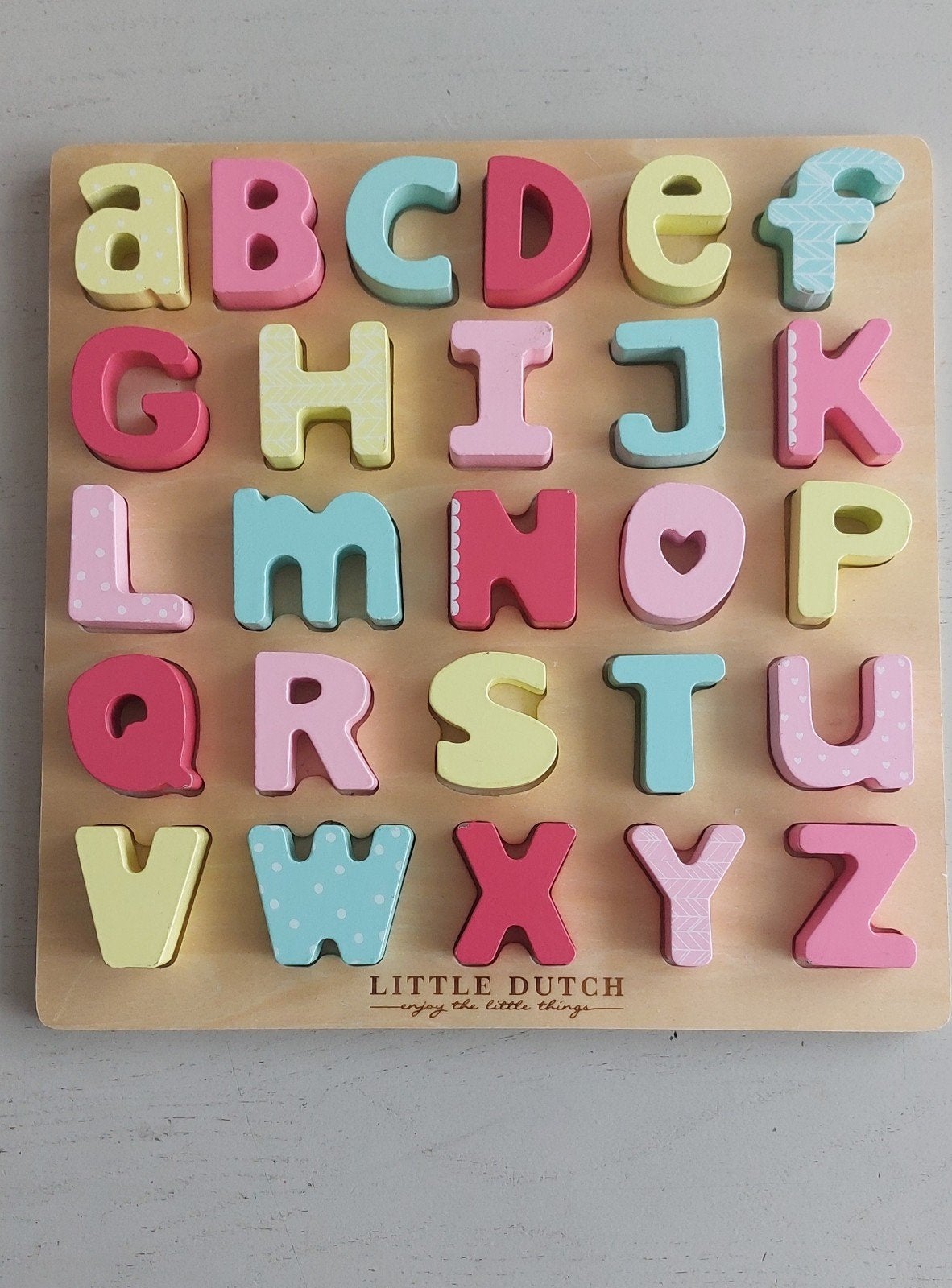 Little Dutch Houten Alfabet Puzzel - Meppel, Ophalen of Verzenden, Gebruikt, Taal en Lezen