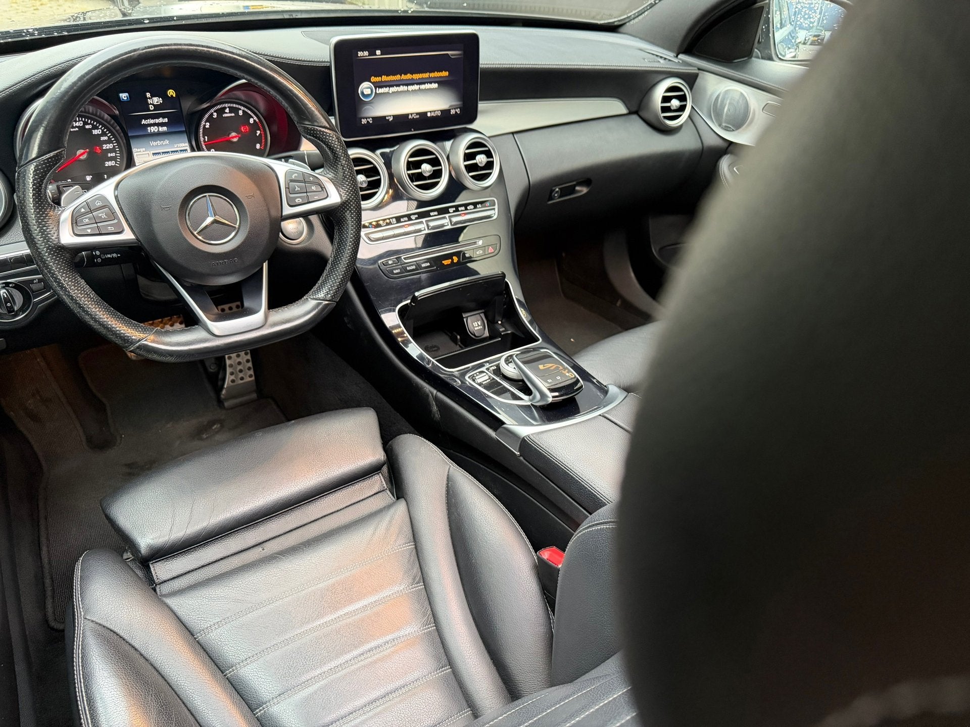 Mercedes-Benz C-klasse Estate 250 AMG Line - Pano Burmester, Automaat, Achterwielaandrijving, 4 cilinders, Zwart
