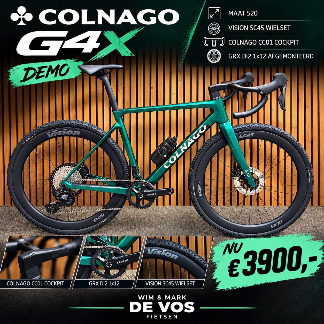 Uitverkoop demo modellen COLNAGO ook race !!, Ophalen, Nieuw