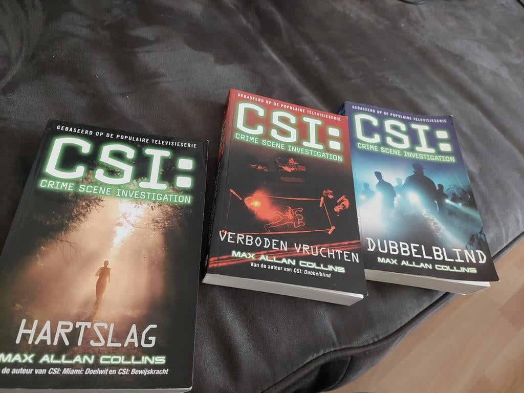 3 x CSI van Max Allan Collins, Ophalen of Verzenden, Zo goed als nieuw