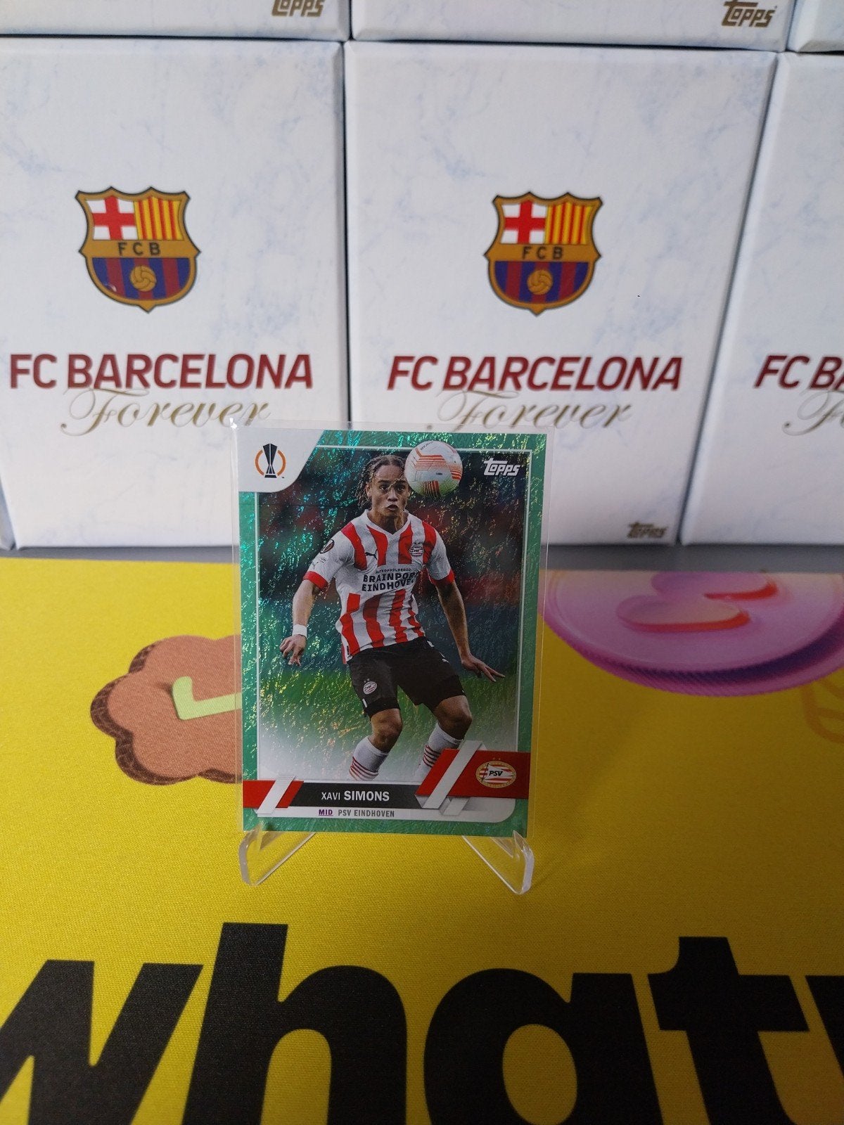 Xavi Simons Topps jade Edition 2022-2023, Verzamelen, Speelkaarten, Jokers en Kwartetten, Ophalen of Verzenden, Zo goed als nieuw