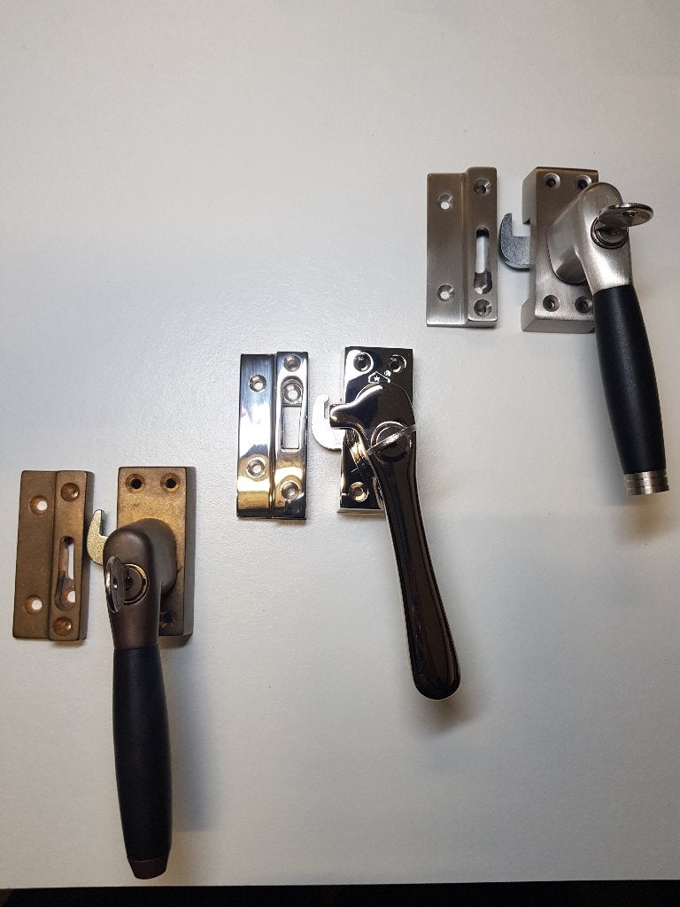 Raamsluiting met sleutel art nouveau, Ophalen of Verzenden, Nieuw, Slot