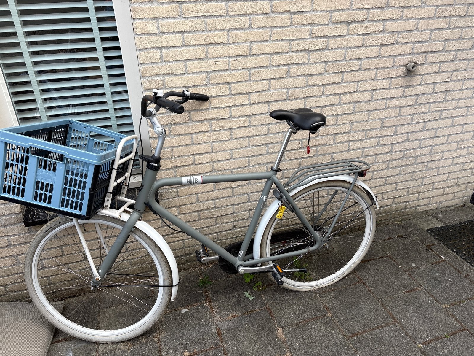 Batavus BUB XL transportfiets met voordrager, Ophalen, Terugtraprem, Gebruikt, Versnellingen