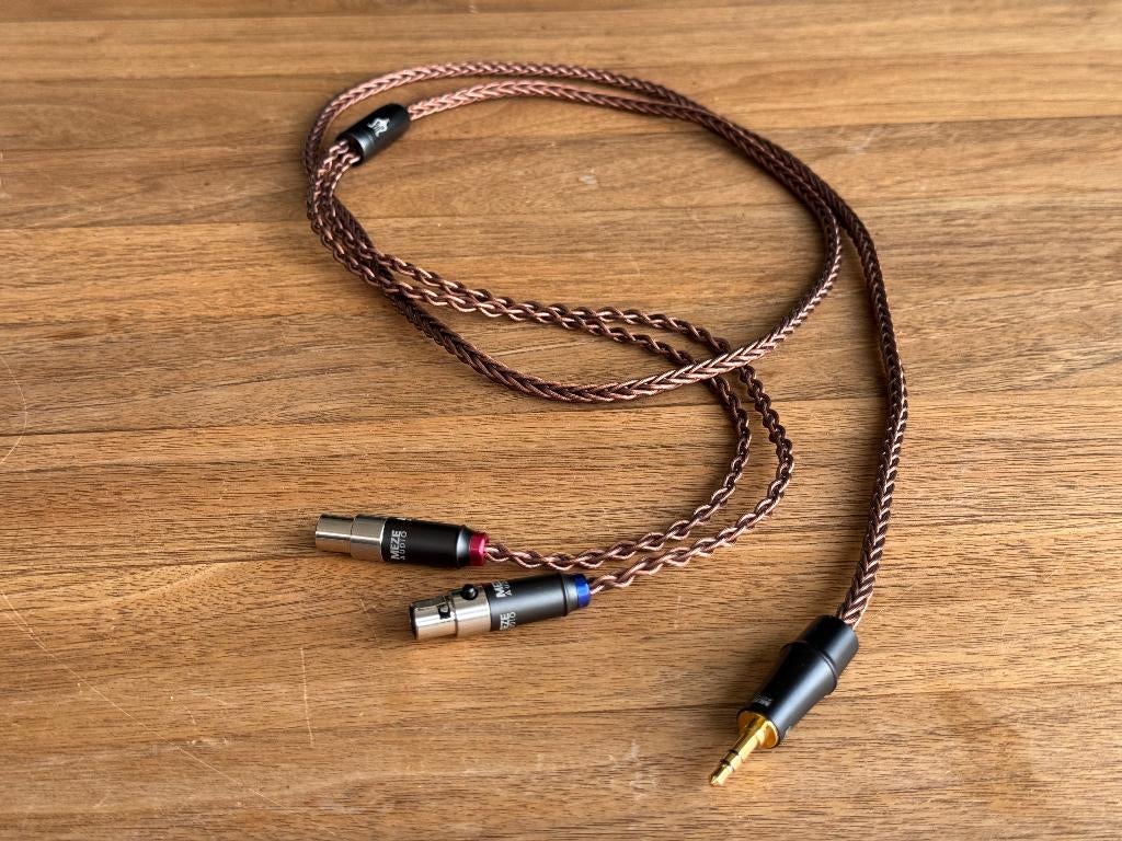 Meze Audio Mini XLR Copper PCUHD Premium hoofdtelefoonkabel, Ophalen, Zo goed als nieuw, Minder dan 2 meter, Overige kabels