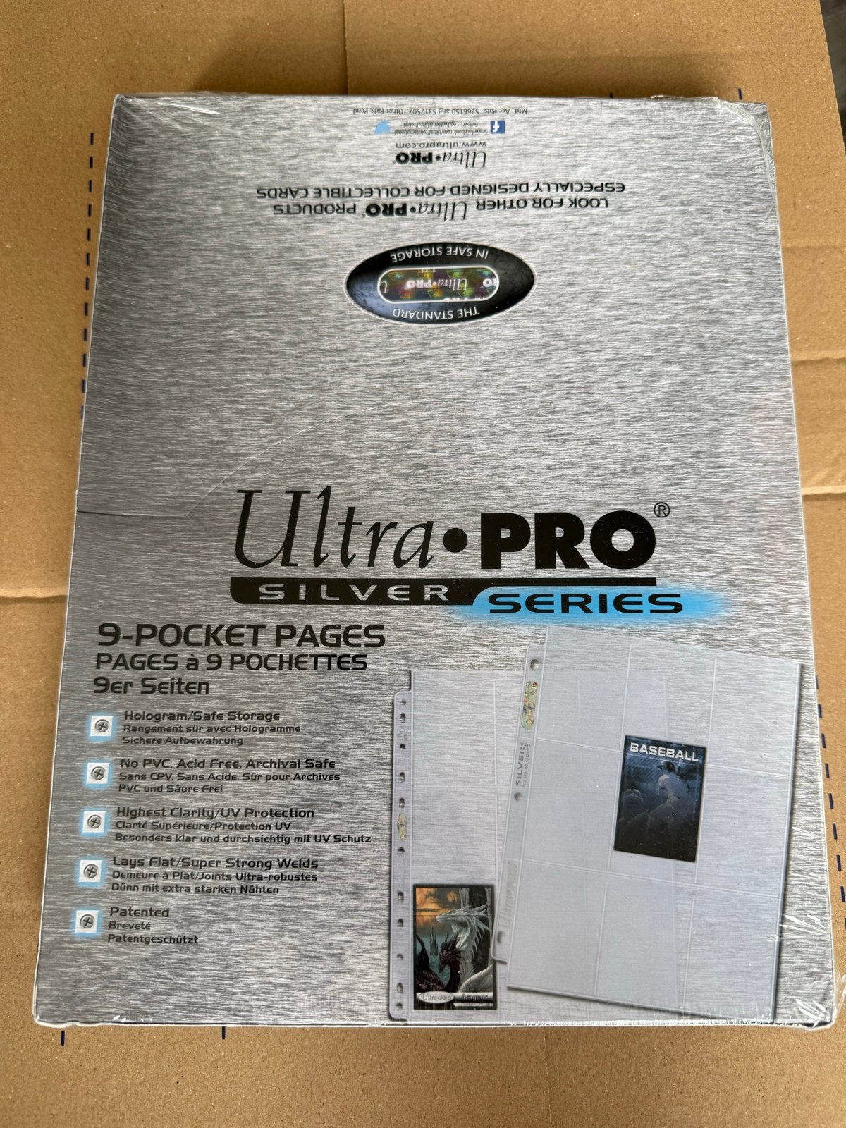 Ultra Pro Silver Series 9-Pocket Pages - Nieuw in seal, Ophalen of Verzenden, Nieuw, Overige typen