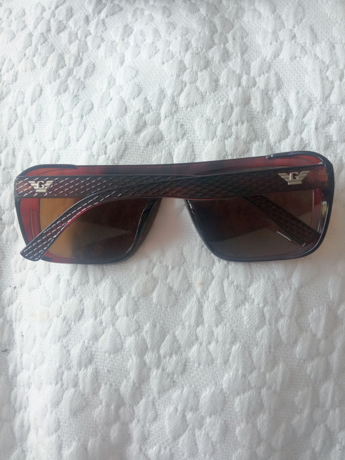 Zonnebril .merk Armani, Gebruikt, Zonnebril, Bruin, Gianni Versace