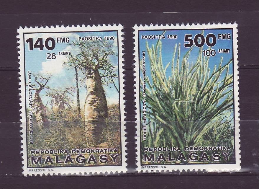 Madagaskar Bomen postfris, Ophalen of Verzenden, Dier of Natuur