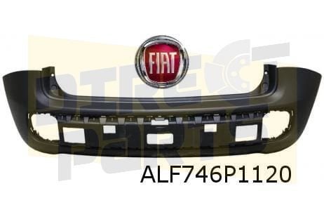 Fiat Panda III (2/12-) achterbumper (te spuiten) (Bij PDC) O