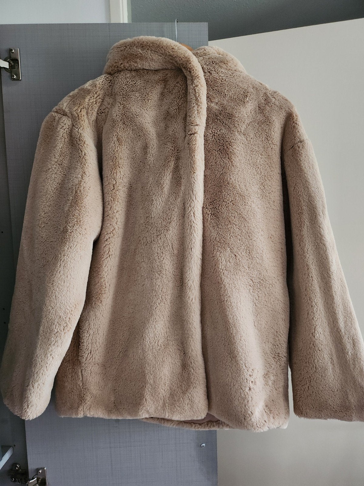 Primark Donzige Winterjas Beige XS - Faux fur jas, Beige, Zo goed als nieuw, Maat 36 (S), Verzenden