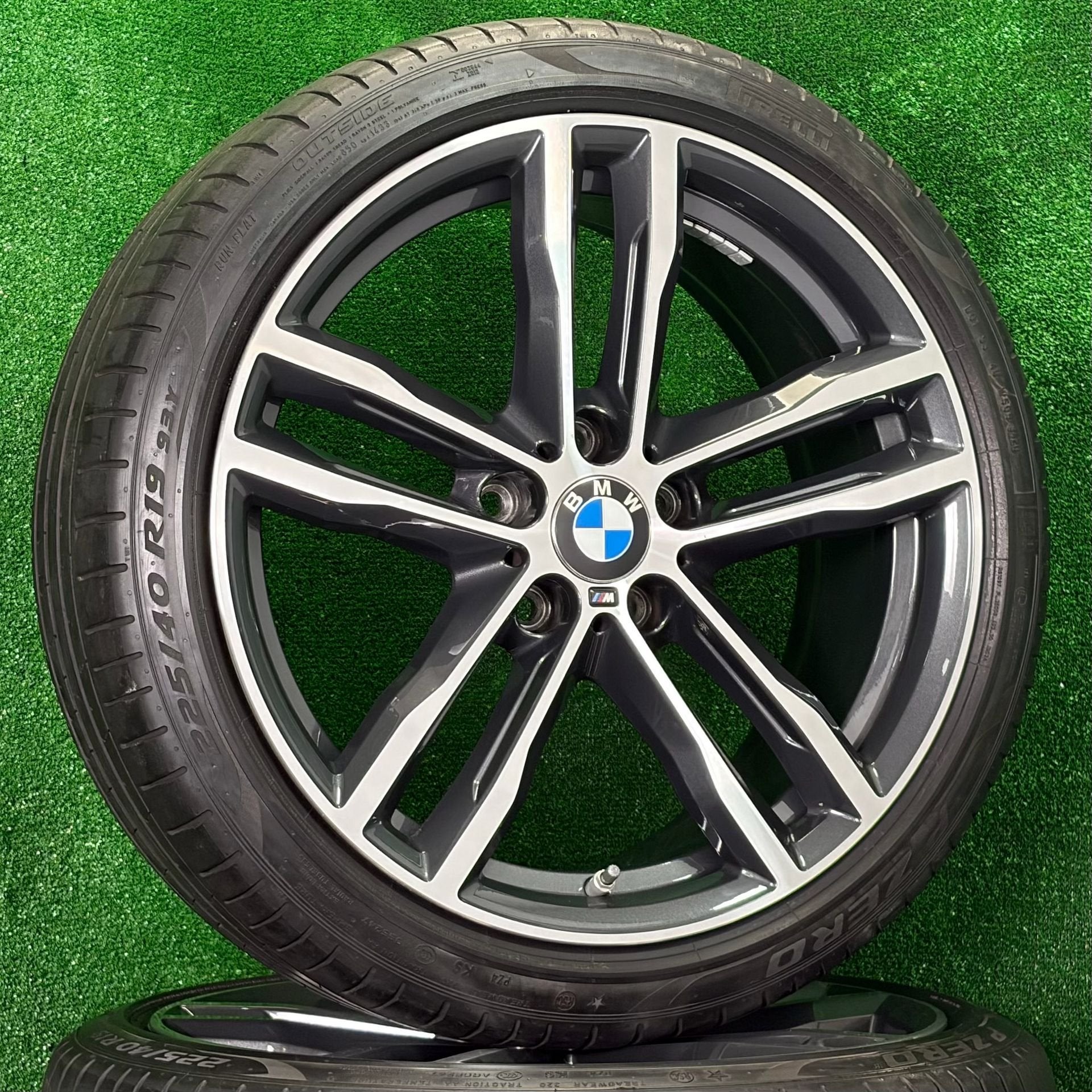 Originele 19 inch BMW 704M velgen met banden 3-serie f30 f31, 19 inch, Gebruikt, -, -
