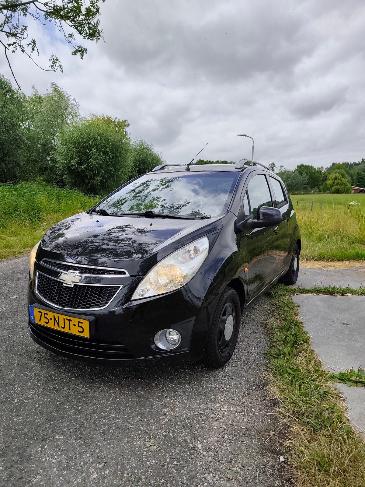 Chevrolet Spark 1.0 Bifuel 2010 Zwart LPG, Auto's, 15 km/l, 37 €/maand, 4 cilinders, Zwart
