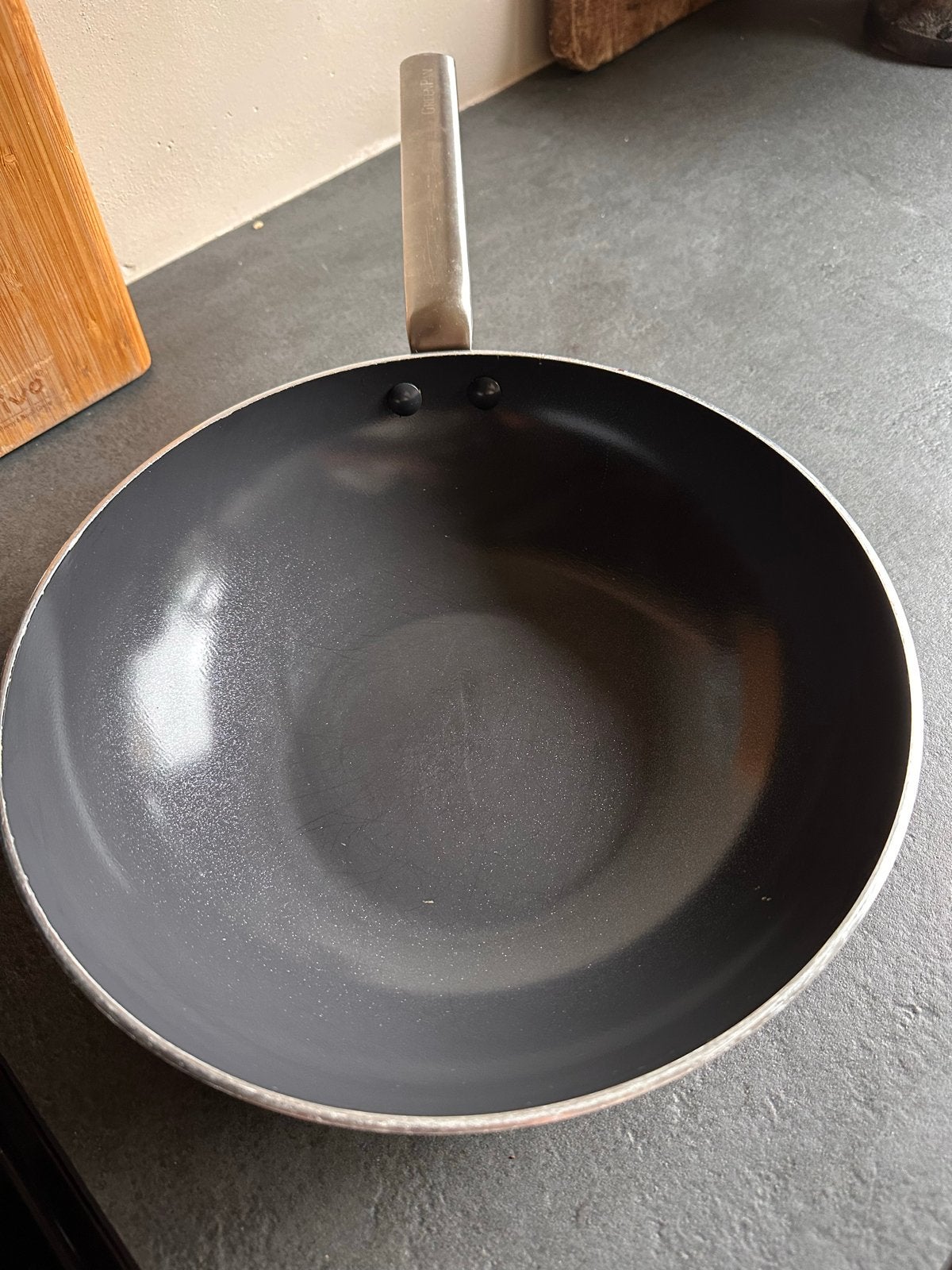 GreenPan Wokpan - Zo goed als nieuw, Huis en Inrichting, Antiaanbaklaag, Aluminium, Ophalen of Verzenden, Zo goed als nieuw