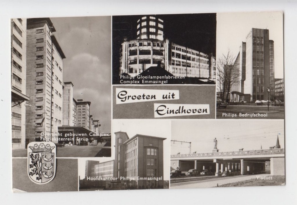 018 Eindhoven Philips Diverse Afbeeldingen Verzonden B28, Verzenden, 1940 tot 1960, Gelopen, Noord-Brabant