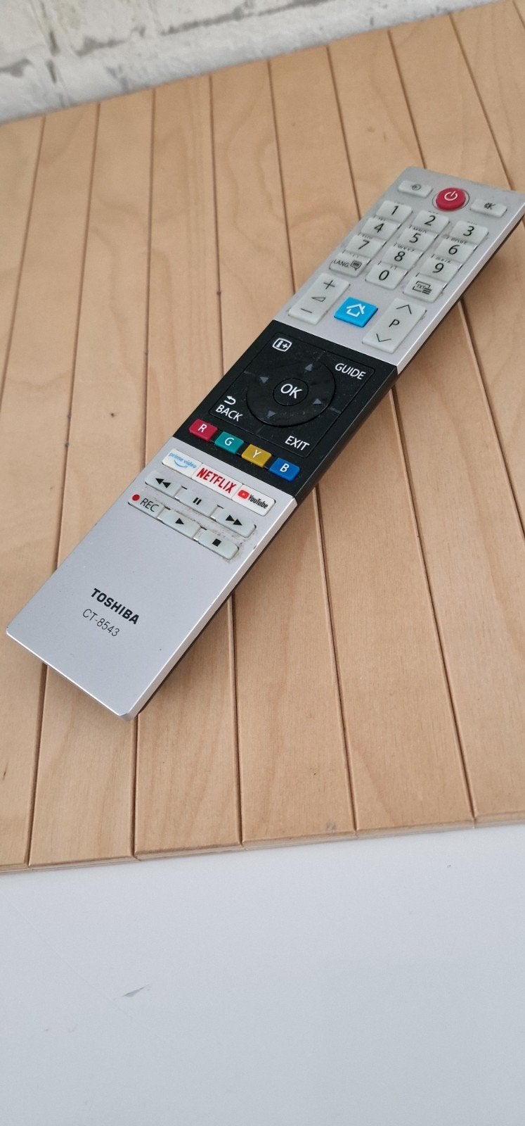 Toshiba CT-8543 Afstandsbediening voor TV, Ophalen of Verzenden, Gebruikt, Origineel, Tv