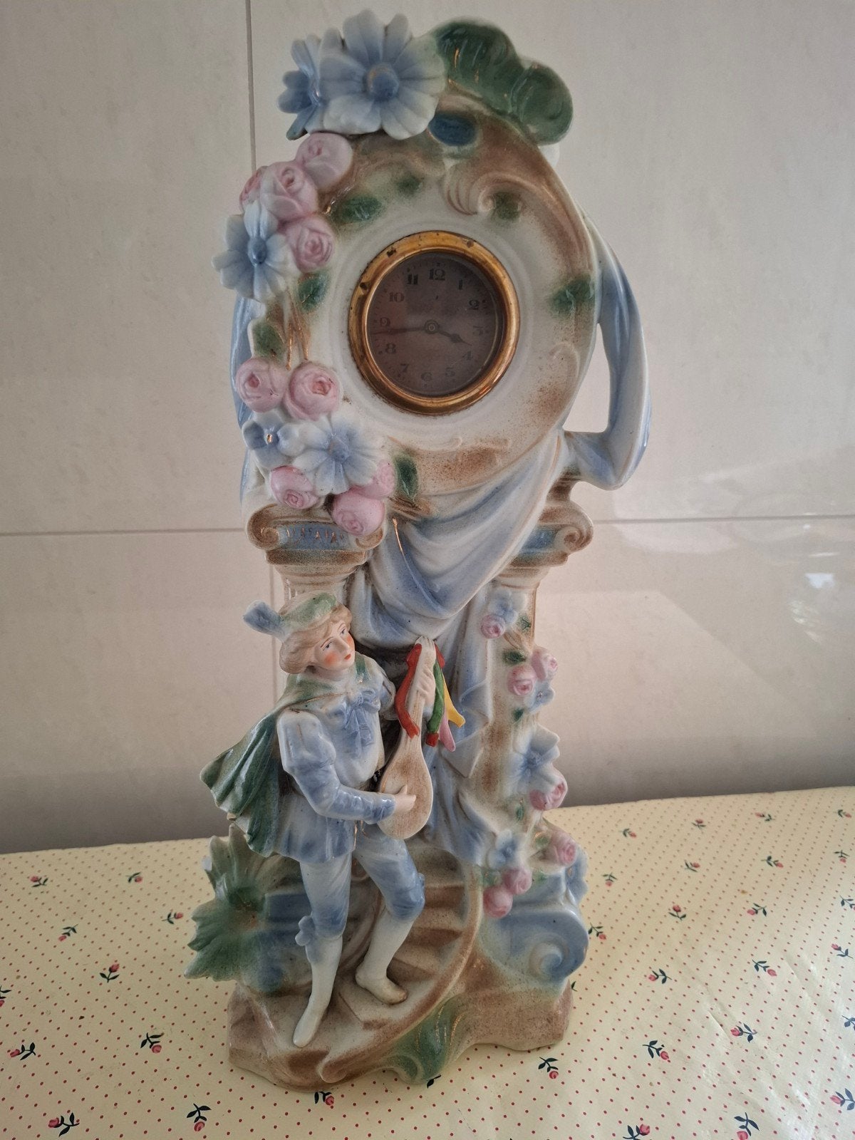 Porselein klok beeld, Antiek en Kunst, Ophalen of Verzenden