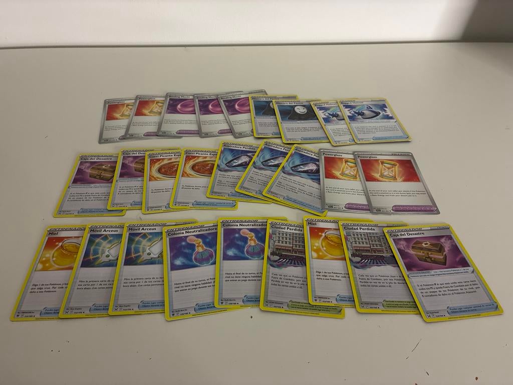 27 Pokémon Trainer kaarten - Spaanse editie, Ophalen of Verzenden, Zo goed als nieuw